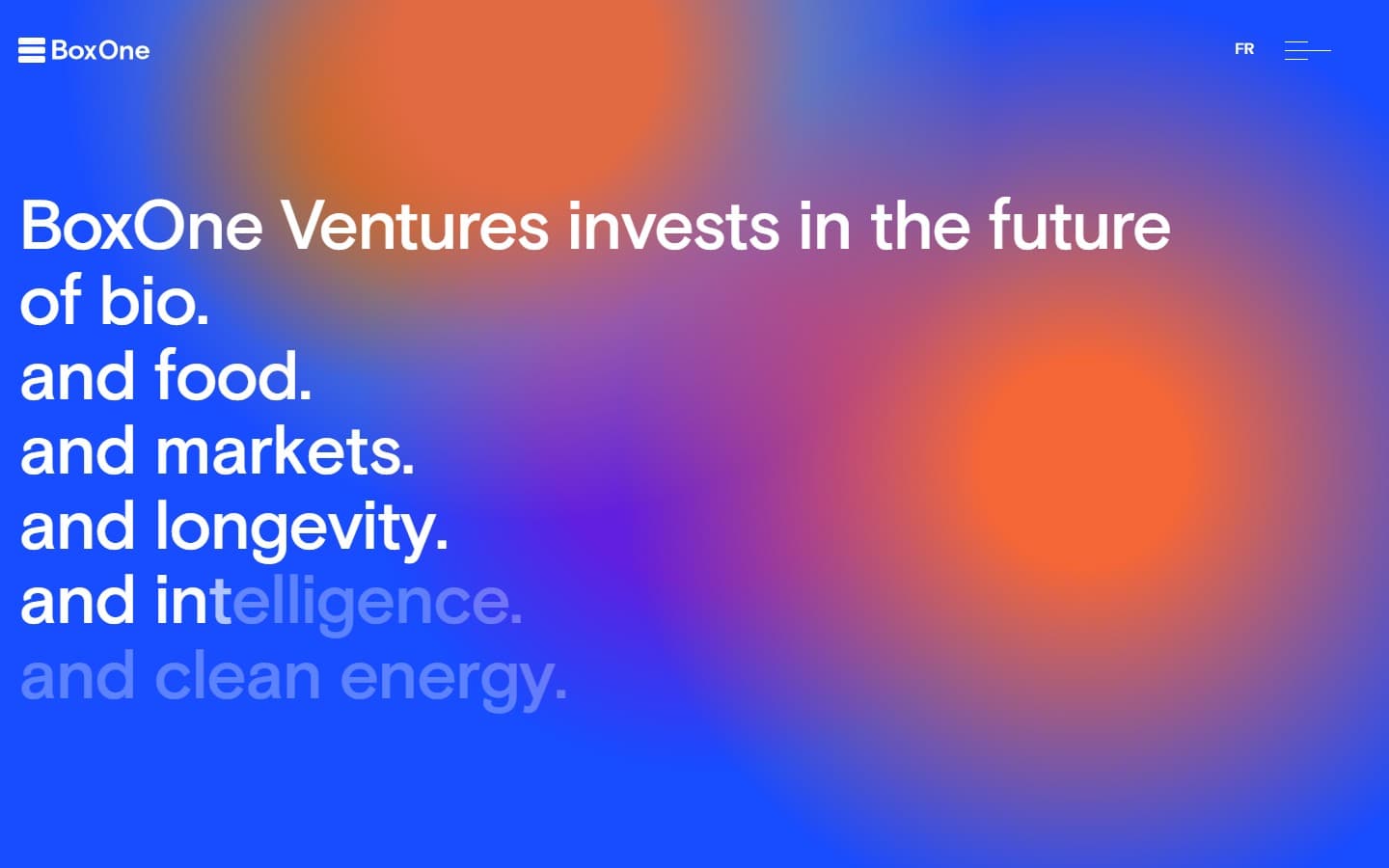 BoxOne website preview